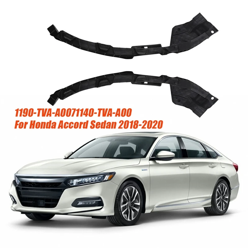 

1Pair Bumper Headlight Bracket 71190-TVA-A0071140-TVA-A00 For Honda Accord Sedan 2018-2020 Front Beam Mount Support Accessories