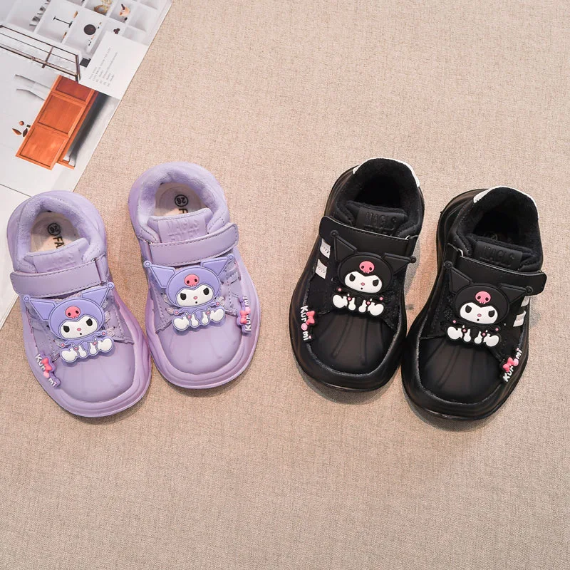 

Kawaii Sanrio Snow Boots Anime Cartoon Cute Kuromi Student Plush Waterproof Warm Sports Casual Shoes for Girls Birthday Gifts