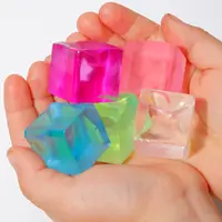 5-100 pièces de jouets sensoriels en forme de glaçons, cubes anti-stress moelleux pour adultes et enfants, soulagement de l'anxiété et du stress, thérapie manuelle, sensoriel et moelleux 6