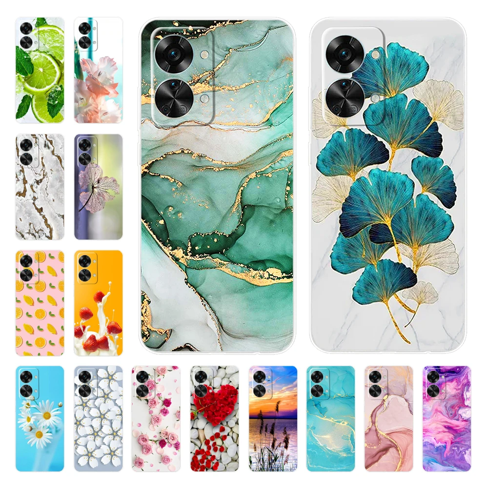 For OnePlus Nord 2T Case For OnePlus Nord 2T Cover Silicone TPU Fundas  Phone Capa Protector