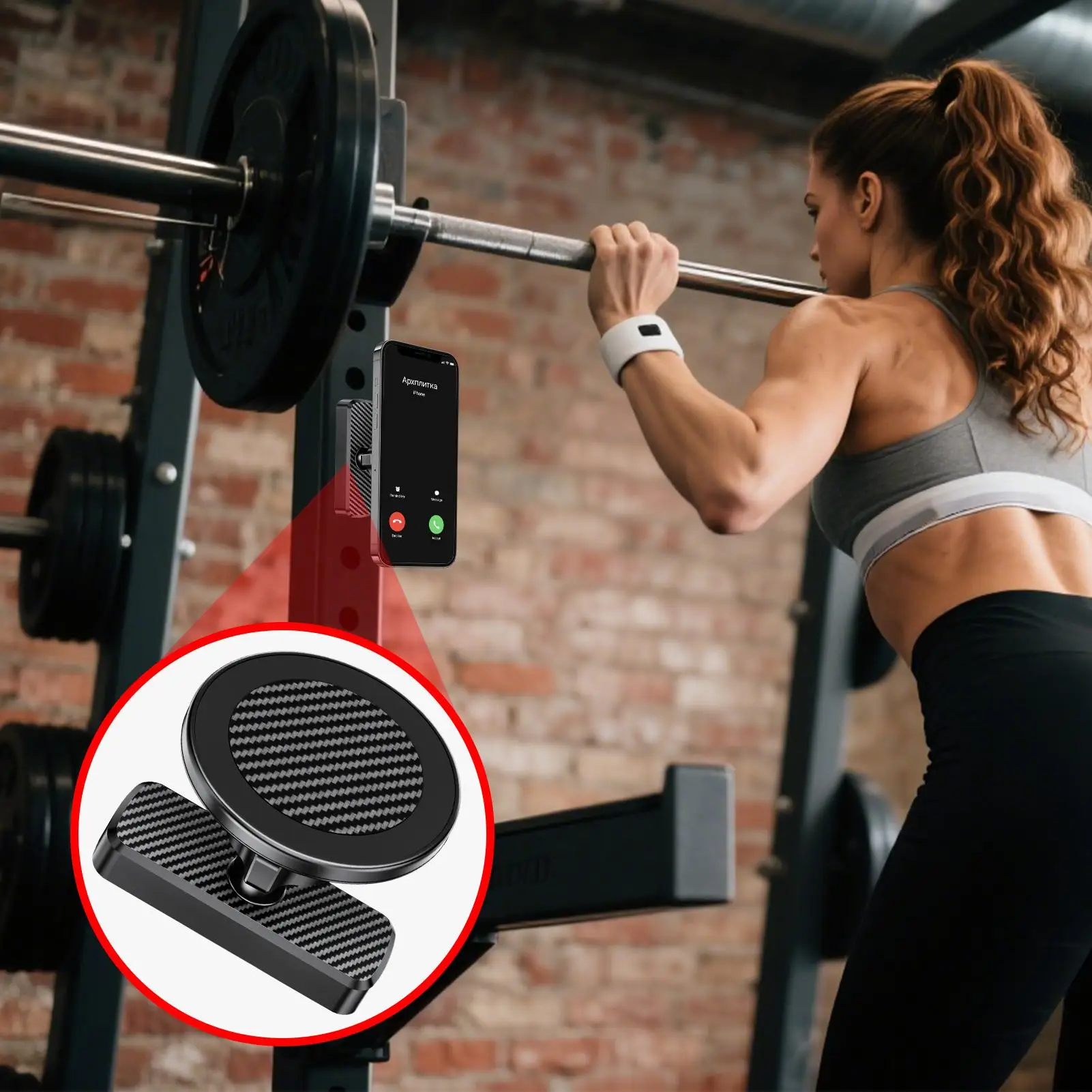 Golf Cart Magnetic Phone Mount Magnet Golf Cart Cell Phone Holder Multifunctional Smartphone Bracket On-course Accessories For