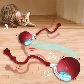 Smart Interactive Pet Ball – Durable Obstacle-Avoidance Toy for Cats & Dogs 1