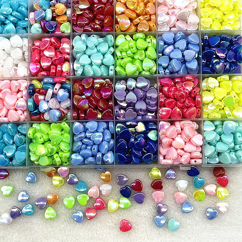 Bracelet Material Heart Beads Acrylic Beads Heart Shape 50pcs/lot 8mm Heart Shape Aliexpress