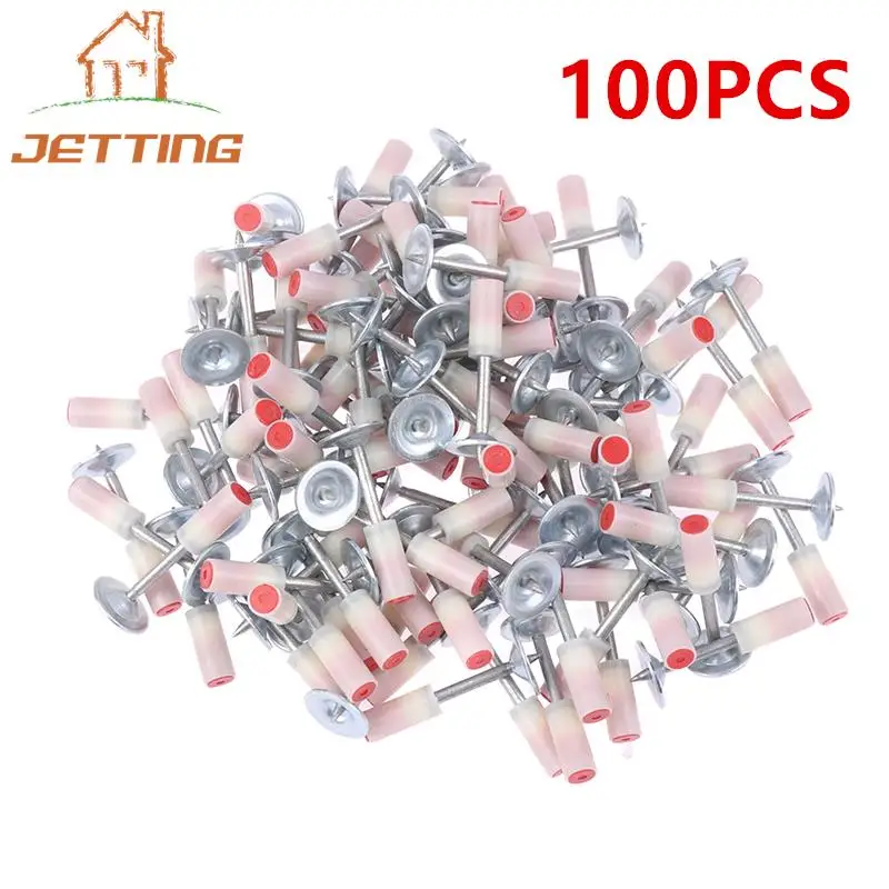 

100PCS Steel Nails Wall Fastening Tool Nailer Round For Steel Nail Gun Pneumatic Nailing Gun Special Nails Powerful Penetration