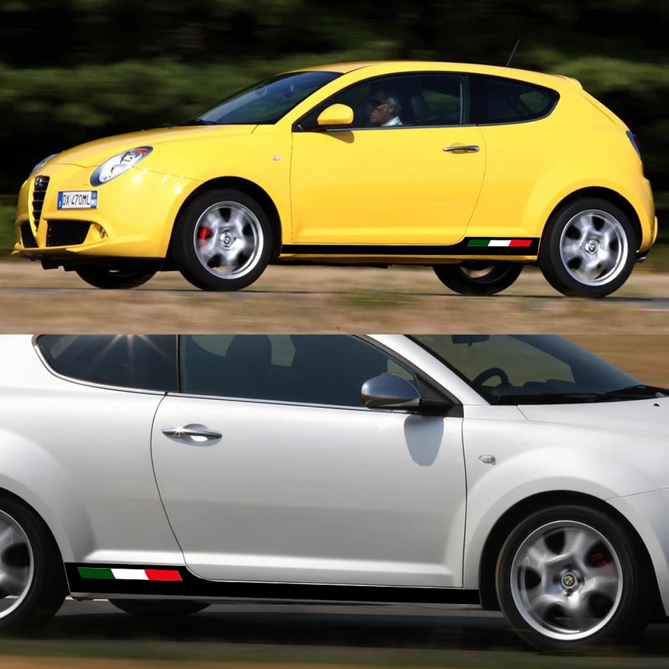 ERREINGE Sticker compatibile per ALFA ROMEO DON'T TOUCH MY MITO DUB JDM TUNING BIANCO Adesivo prespaziato in PVC per Auto Lunotto Finestrino - cm 12