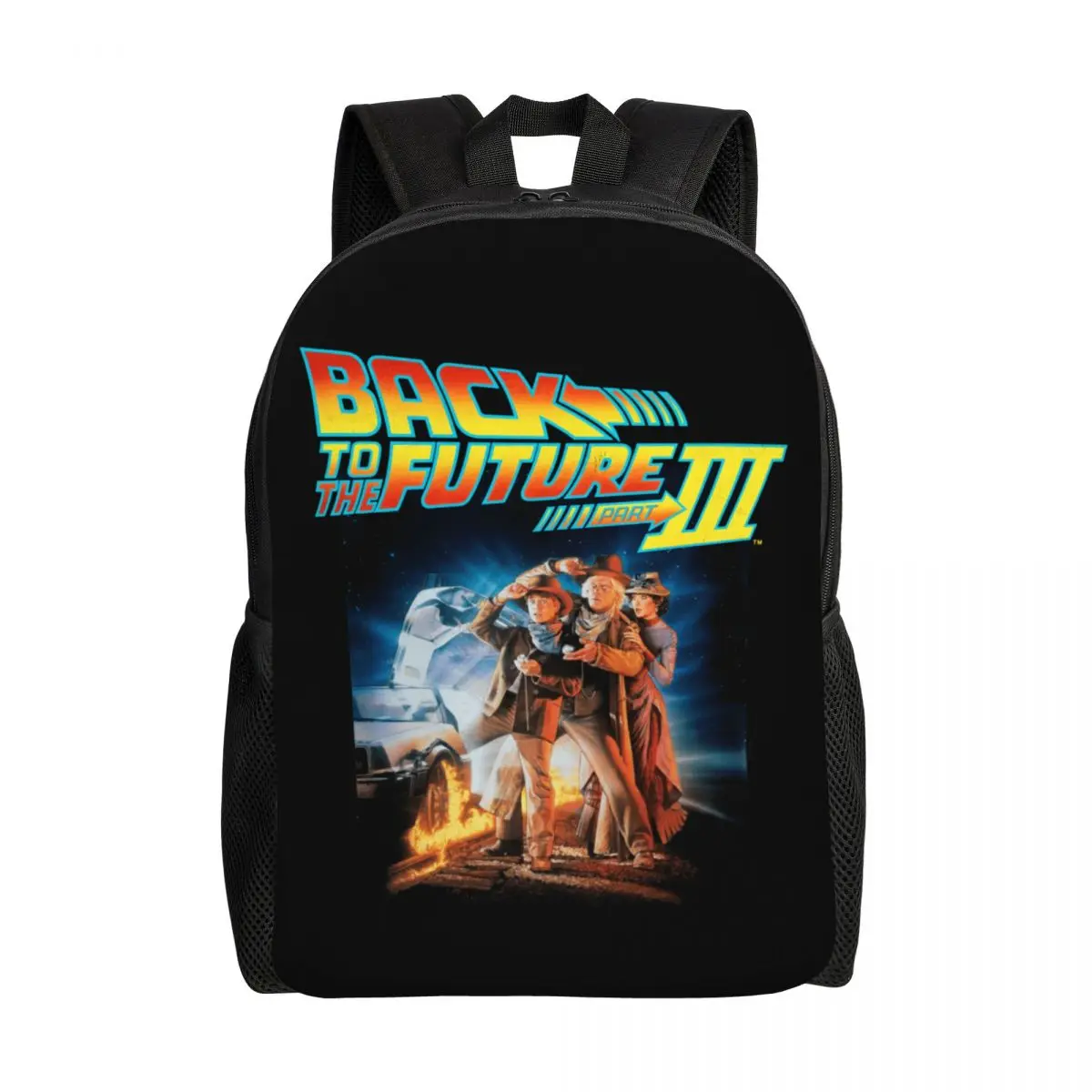 

Back To The Future Travel Backpack Women Men School Computer Bookbag Sci-fi Adventure Film College Student Daypack Bags