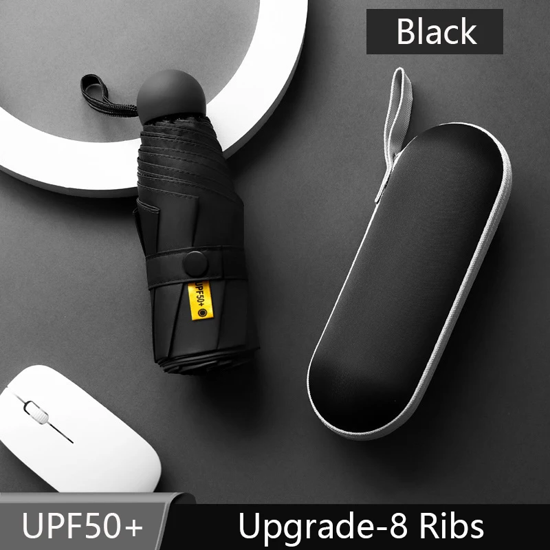 

Mini Sun Umbrella Portable Pocket Capsule 8-Ribs Umbrella Sun Protection UV Folding Parasol with Box Sun Umbrella parasol