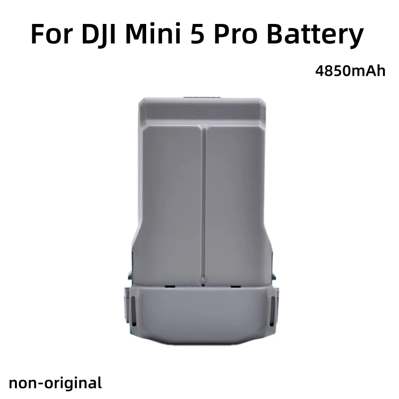 Batterie intelligente 4850mAh pour drone posée sur fond blanc, autonomie prolongée 51 minutes.