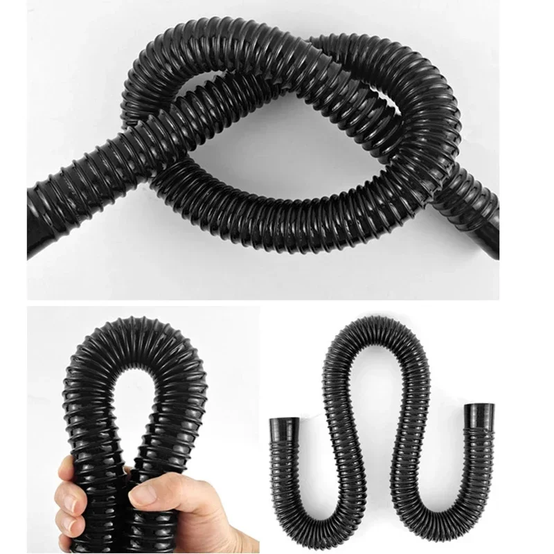 Aquarium Accessories Aquarium Hose Holder Aquarium Air Pipeline Black 20mm/25mm Aquarium Water Tube Oxygen Pump Water Pump Hose Air Bubble Stone Aquarium Fish Tank Pond Tube 50cm