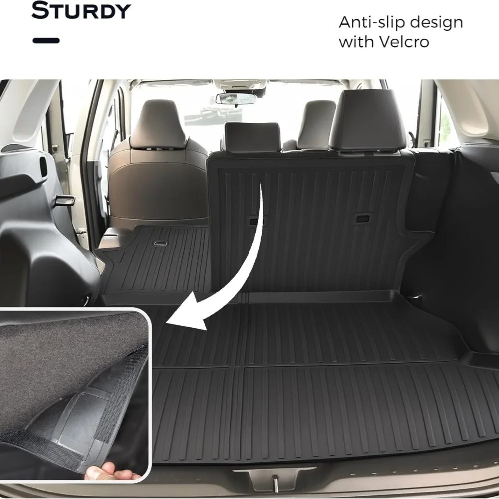 SSESS Tappetini Auto In TPE Per Toyota RAV4 2024 (Non Ibrido) - Set 4 Pezzi (Anteriori E Posteriore) - Antiscivolo, Impermeabili, Facili Da Pulire, Nero - 4