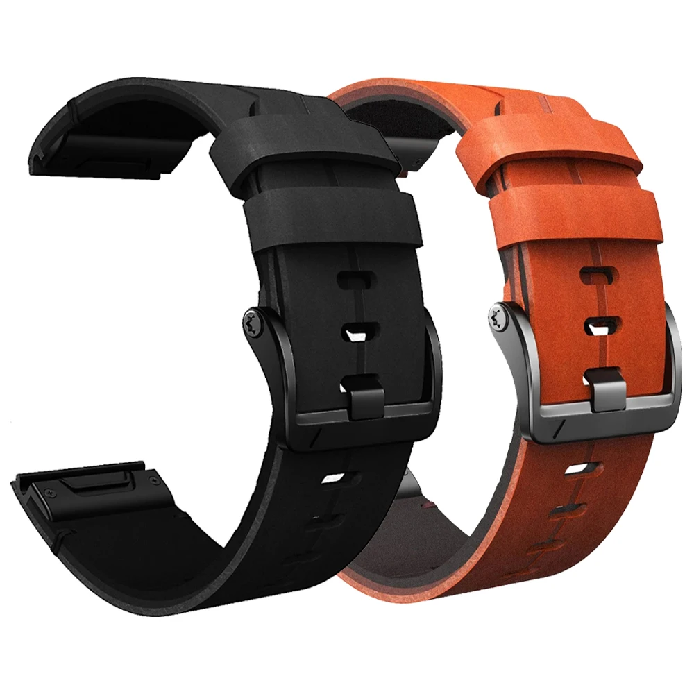 22 26Mm Cinturino Per Orologio Quickfit Per Garmin Epix Pro Gen 2 Cintura Da Uomo In Vera Pelle Per Enduro 2/Descent Mk3I Mk2I Cinturino Di Ricambio