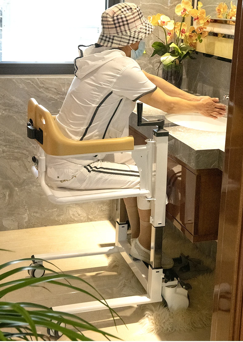 Transfer Machine Multifunctional Lifting Device Bed Rest Home Care Disabled Elderly Sitting Bathing Walking 16