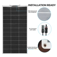 Semi-flexible Solar Panel Panneau solaire semi-flexible monocBN allin, panneau solaire pour montres, bateau, voiture, maison, 1200W, 600W, 480W, 120 W, 18V, 1 à 10 pièces, 120 W au choix 5