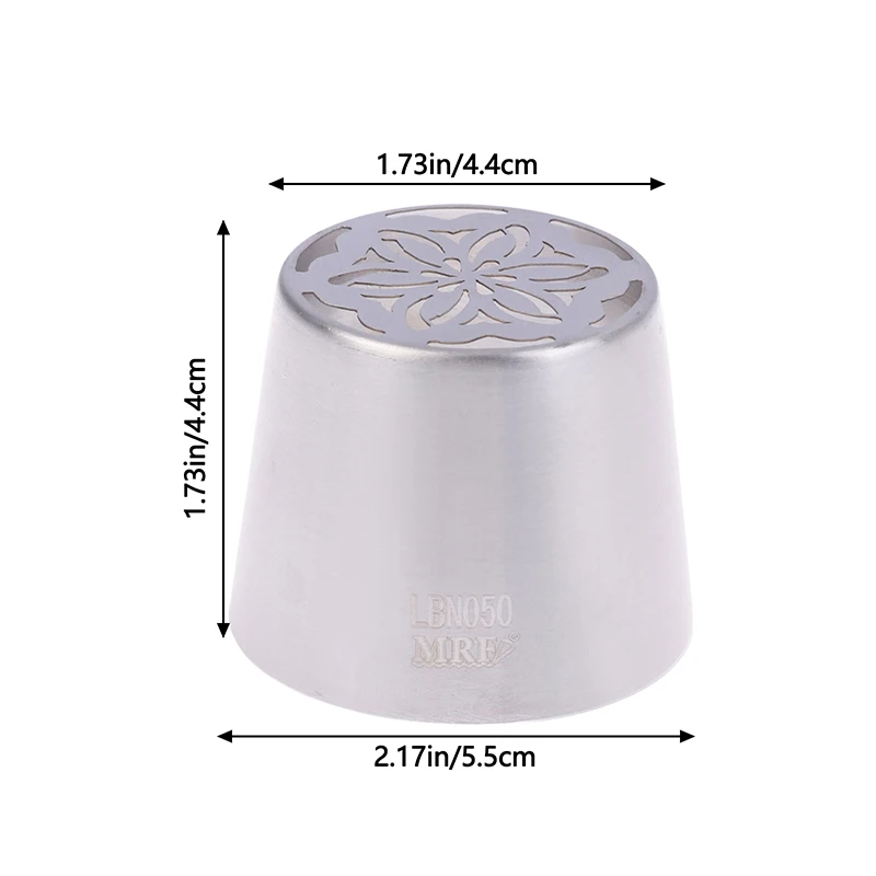 SL50 Stainless Steel Russian Icing Piping Nozzles DIY Pastry Cake Cream Decorating Tips Cupcake Baking Tools 1Pc cake decoration cake decorations baking decorations pastry nozzles cake decorating tools baking supply