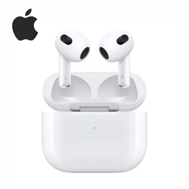 Apple-Écouteurs sans fil Bluetooth AirPods 3, EQ adaptatif, puce d'écouteur H1, audio spatial, suivi de la tête dynamique, nouveau, original 1