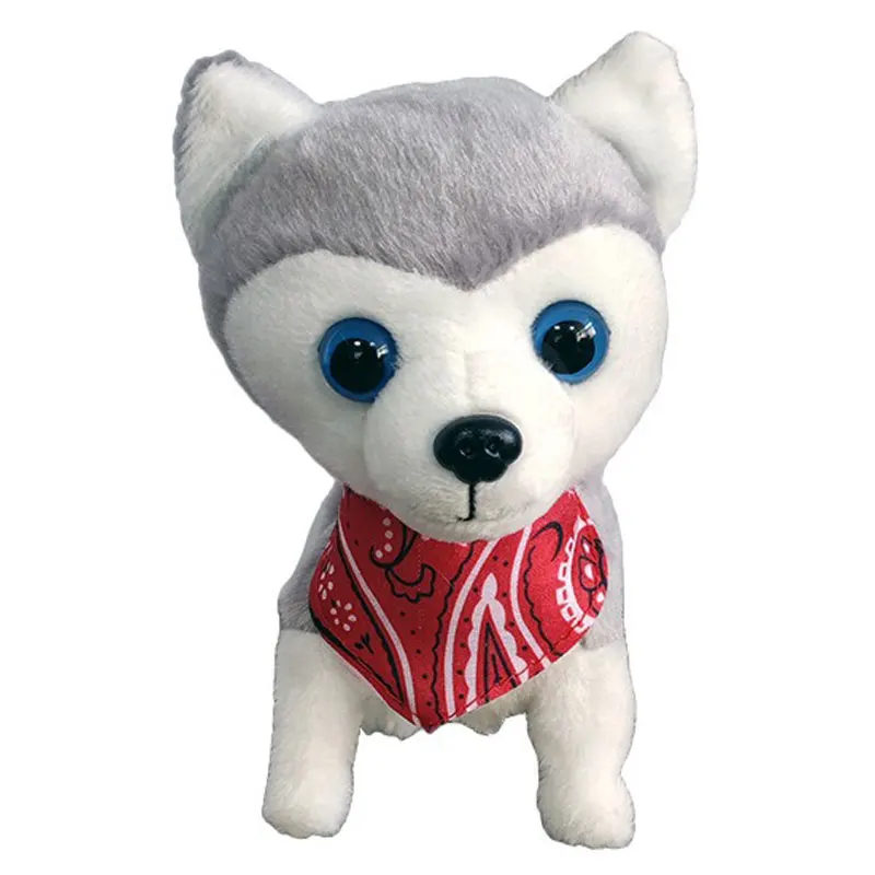 Jouet en peluche électronique pour chien robot, chiot qui marche et aboie, animal de compagnie pour enfants, ami, cadeau d'anniversaire pour enfant