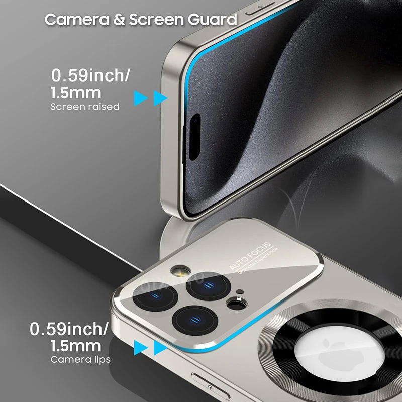 Premium Glass Camera Protector for Magsafe Case - Wireless Charging Shockproof Cover