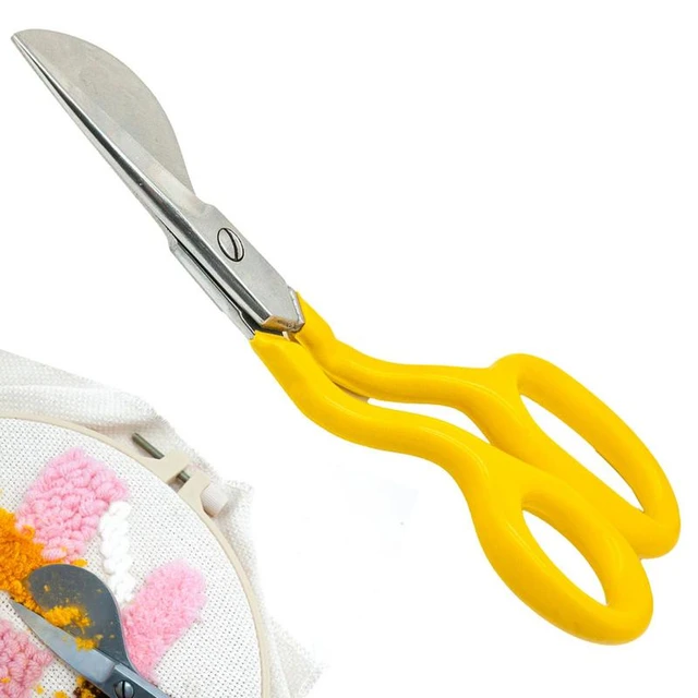 Applique Scissors Curved Embroidery Scissors Manufacture Of Decals 7.13  Inche Duckbill Blades Scissors Bent Handles Shifted Bent - AliExpress