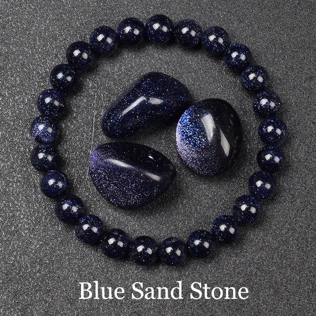 6/8mm Reiki Blue Apatite Bead Bracelet Men Women Natural Stone Blood Circulation Stimulate Enthusiasm Health Care Couple Jewelry