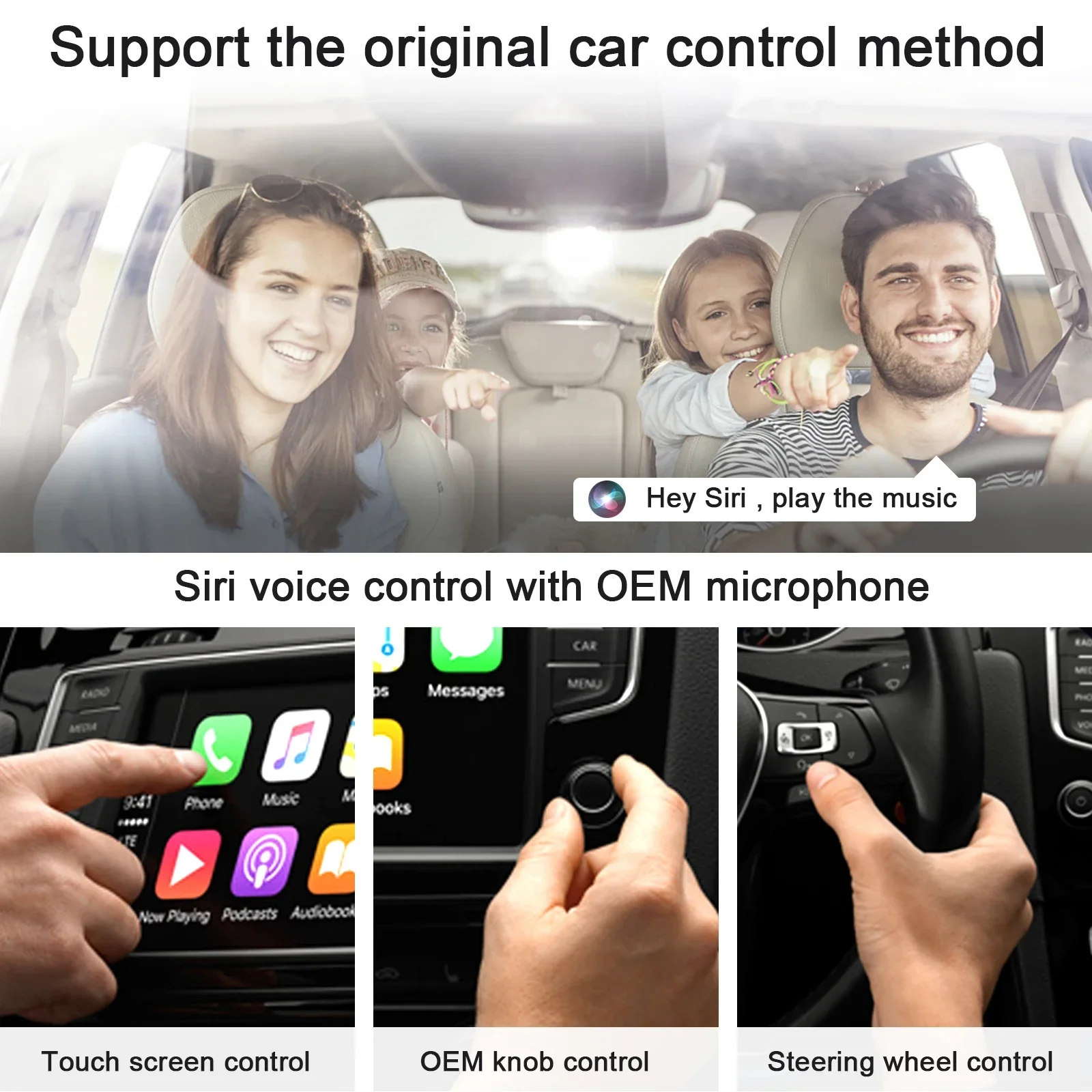 Adaptateur CarPlay sans fil pour iPhone, dongle Carplay sans fil Apple,  WiFi Plug Play 5GHz, mise à jour en ligne - AliExpress