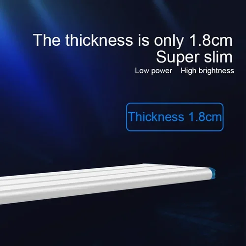 18-75cm 슈퍼 슬림 LED 수족관 조명, 수생 식물 조명, 연장 가능, 방수 클립 온 램프, 어항용, 90-260V 3