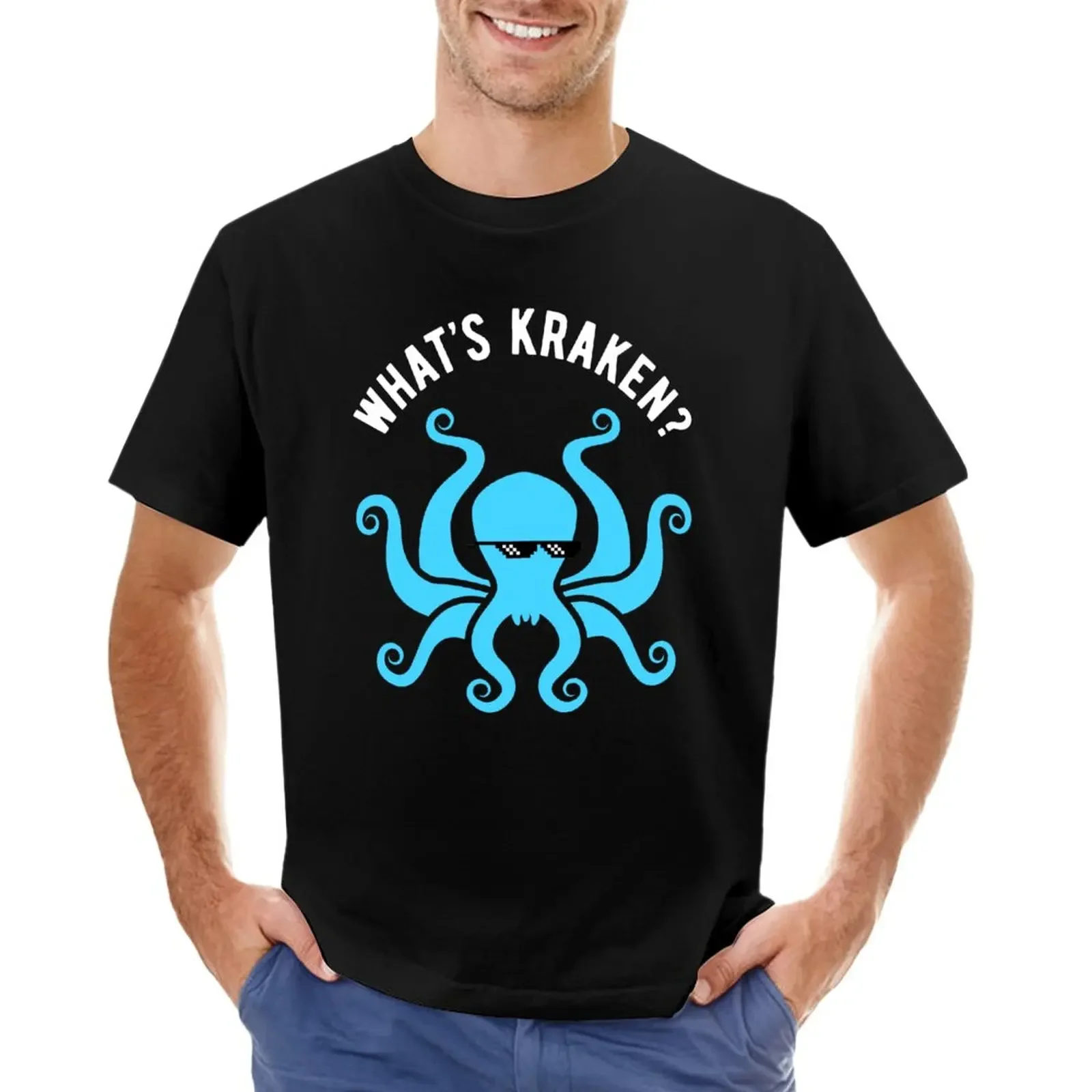 Cos'È Kraken? T-Shirt Blanks For A Boy Anime Clothes T-Shirt Da Uomo