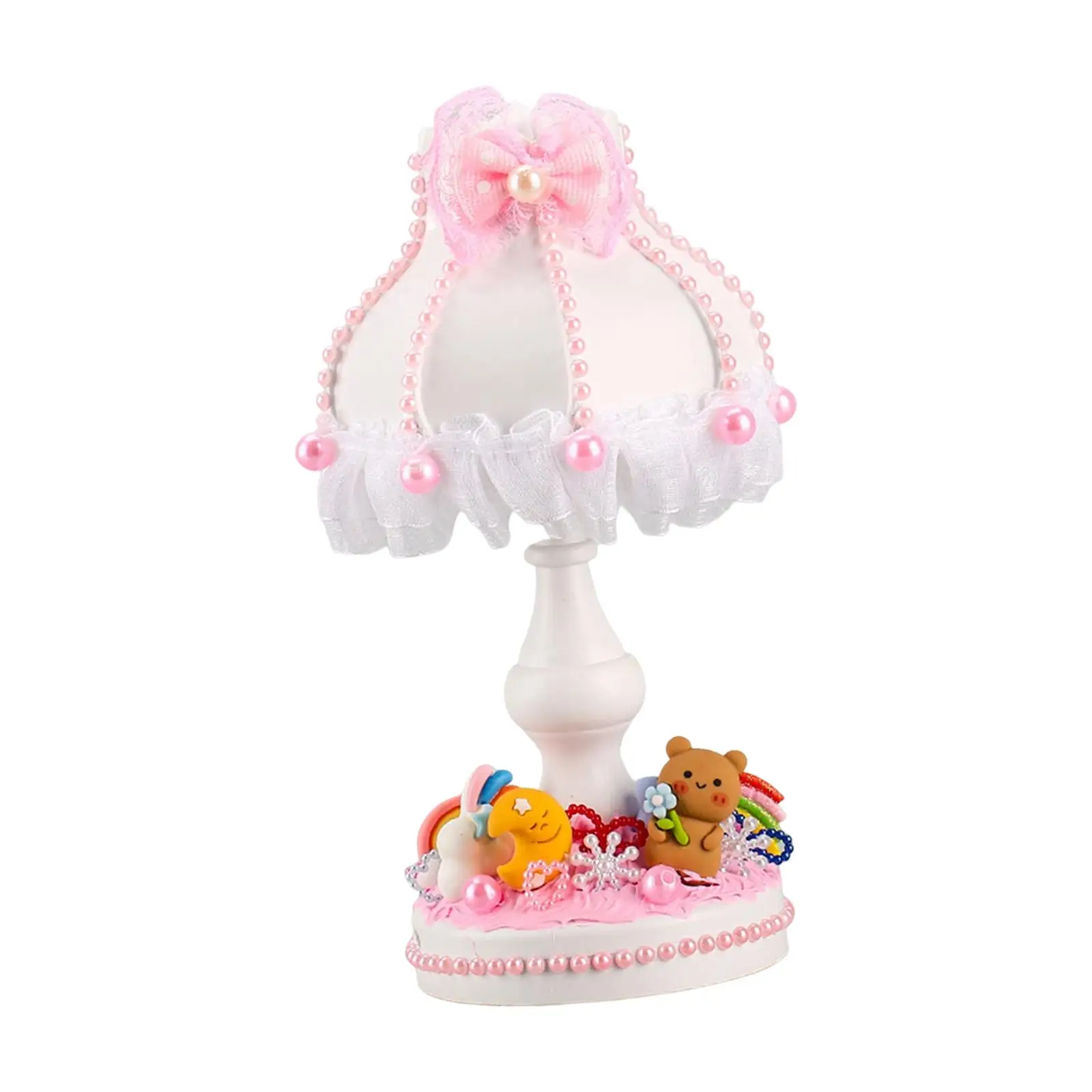 

DIY Night Light Children's Cream Glue Vintage Style Night Light Matching Desk Lamp for Kids for Bedroom Dorm Bedside Decoration