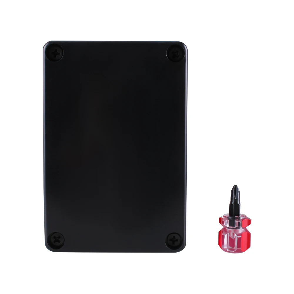 1/2PCS ABS Black Plastic Waterproof Electronic Project Box Small Enclosure Case for DIY Instrument Cover
