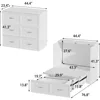 Murphy Bed with Built-in Charging Station, Space-Saving Murphy Bed Chest Twin with Drawer, Foldable, Folding Beds 3