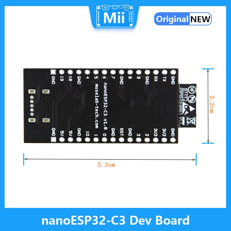 NanoESP32-C3   RISC-V ESP32-C3 , WiFi/BLE ESPRESIF IOT 