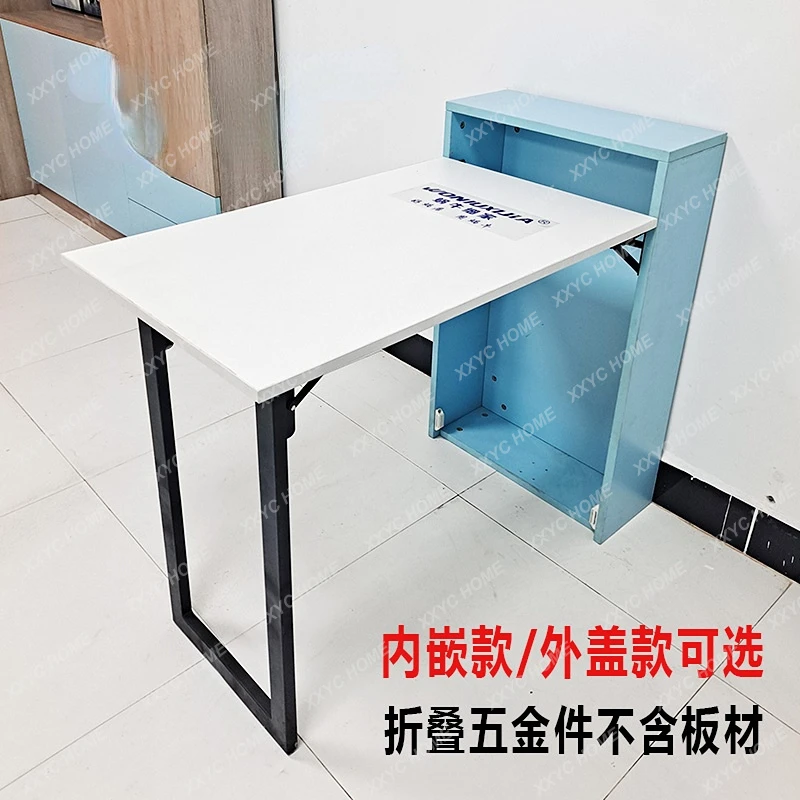 

Multi Functional Retractable Fold Down Invisible Desk Desk Dining Table Small Hidden Guide Rail Connection Hardware Accessories