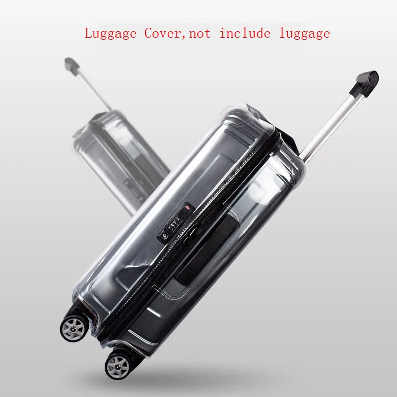 Clear Luggage Cover for DELSEY PARIS Special Thicked PVC Case with Zipper Customized High Quality Transparent
