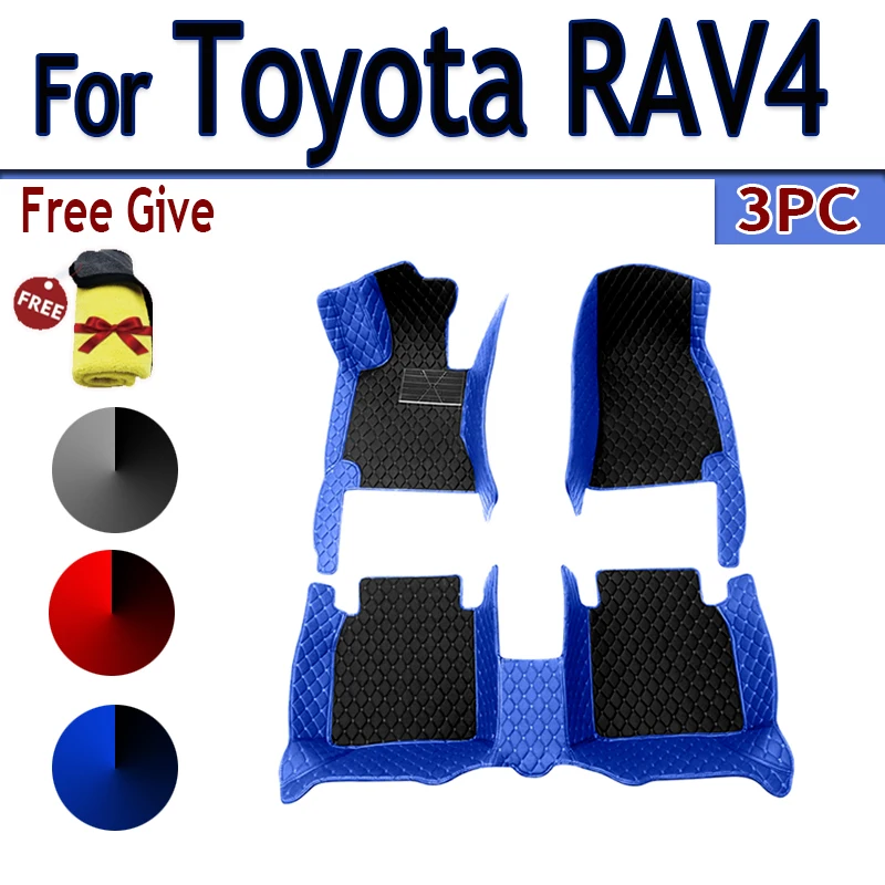 

Car Floor Mats For Toyota RAV4 Non-Hybrid 2013 2014 2015 2016 2017 2018 2019 Custom Auto Foot Pads Interior Accessories