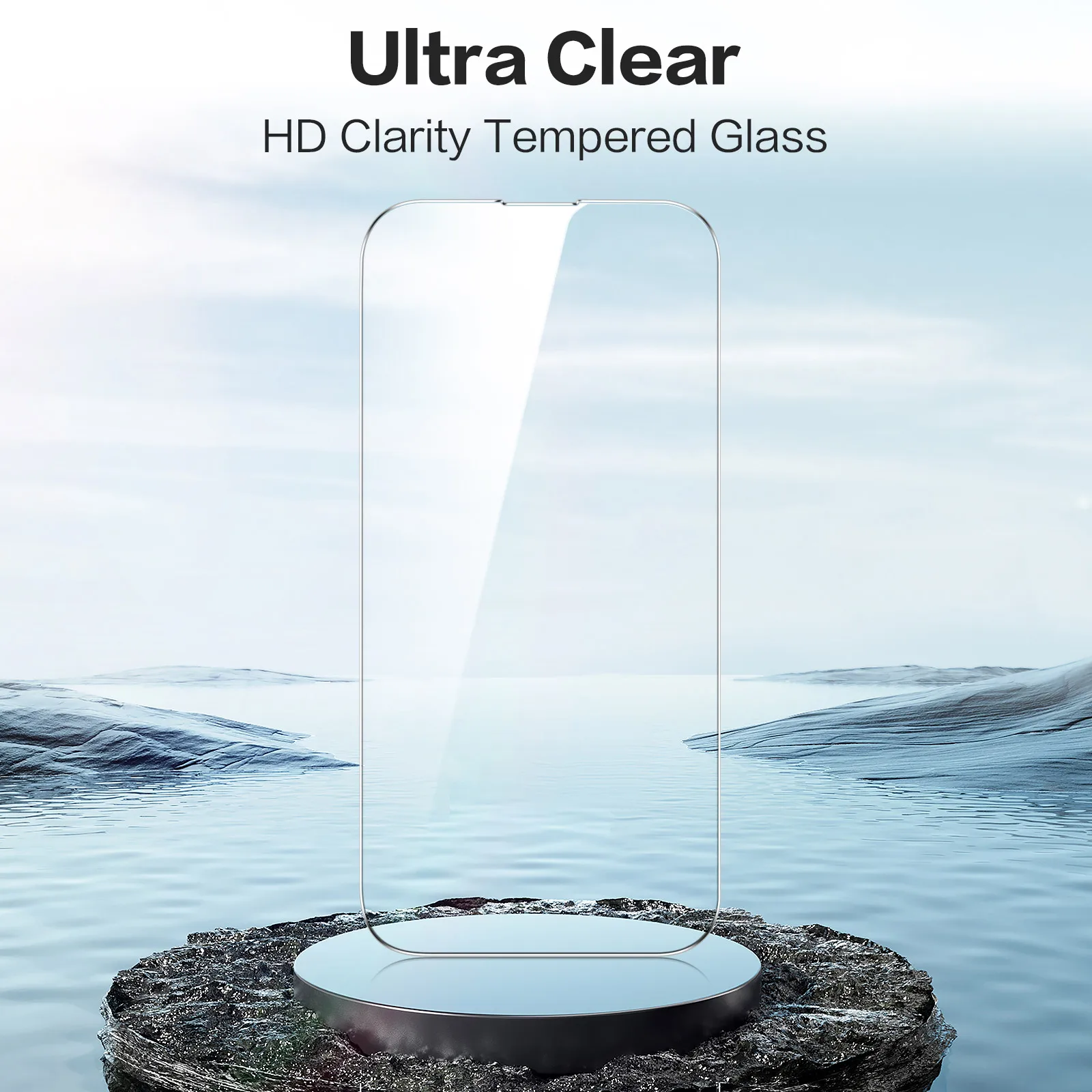 Premium HD Clear Tempered Glass Screen Protector - Anti-Fingerprint, 2-Pack