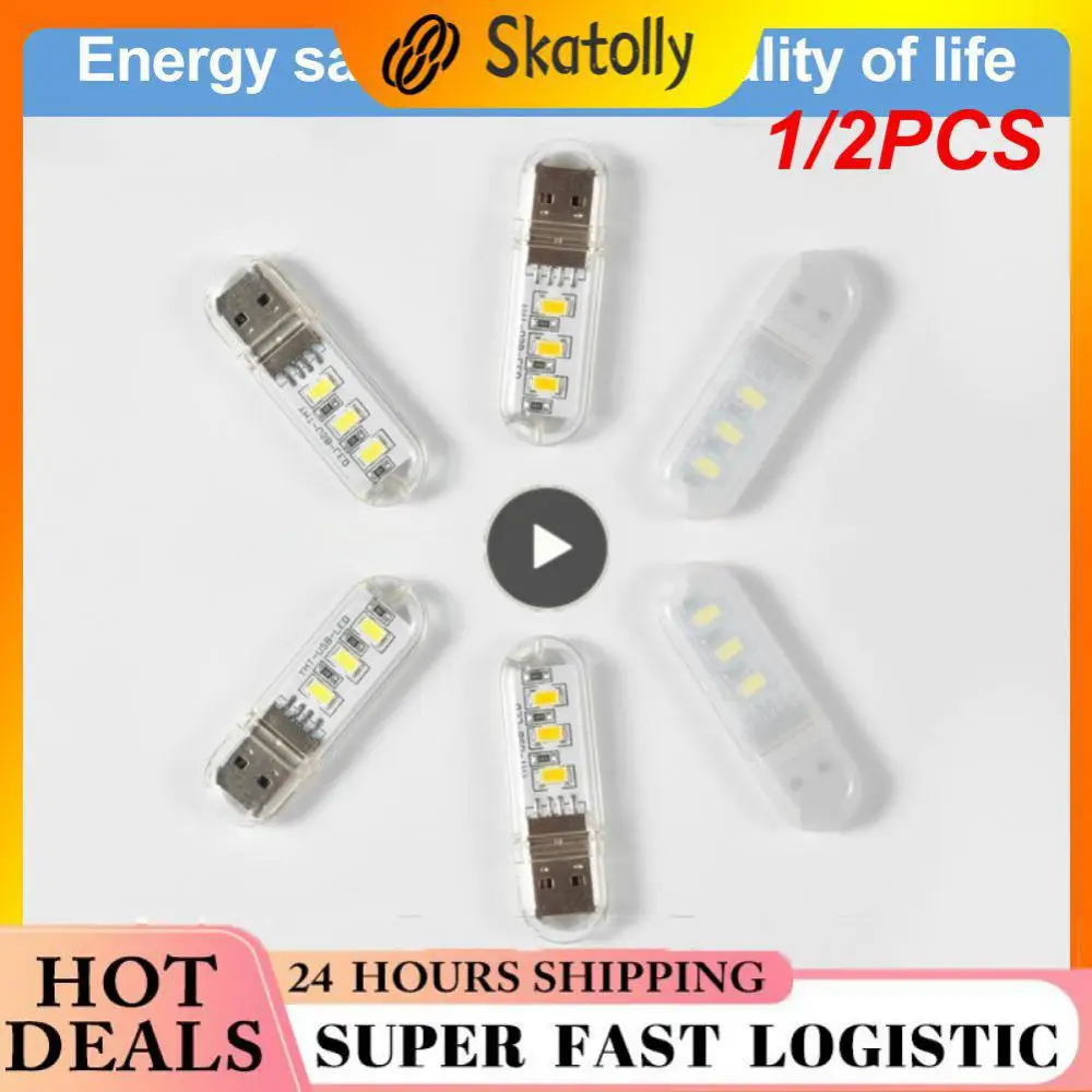 

Портативная USB-лампа для чтения, в пост. Тока, 3 светодиода, 8 светодиодов