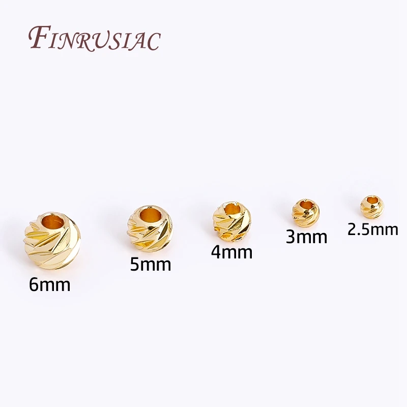 18K Gold Plated Spacer Beads – 2.5-6mm for DIY Jewelry Beading 3