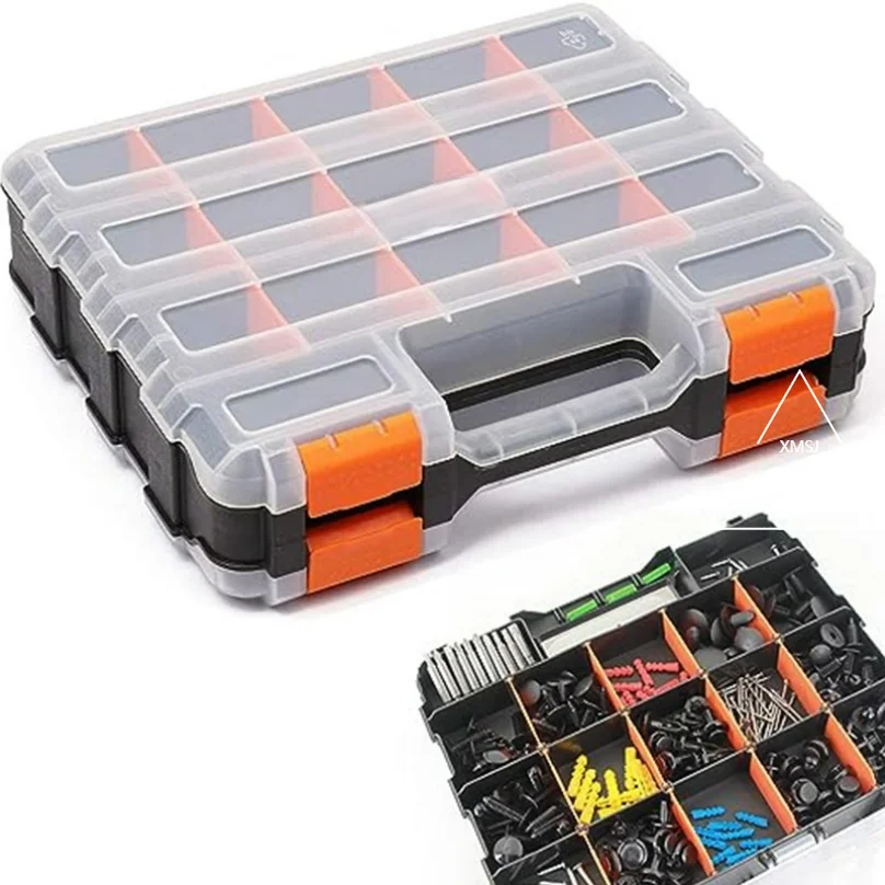Organiseur 34 compartiments double face pour vis boulons clous