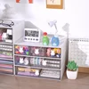 1PC White Plastic Stackable Desktop Drawer Organizer, Multi-Functional Storage Box for Office, Home, and Classroom 2
