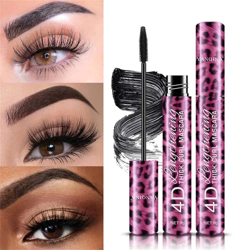 4D Fiber Mascara Curl Ciglia Allunganti Spesse Eyeliner Duraturo Nero Naturale Senza Sbavature Waterproof Eye Makeup Set Cosmetici