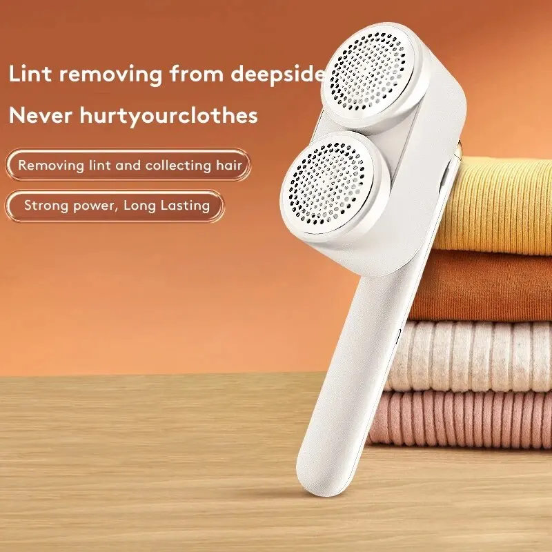 Double Head Hair Ball Trimmer Household Sweater Hair Removal And Shaving Machine Clothing Electric Hair Suction Usb Charging 4