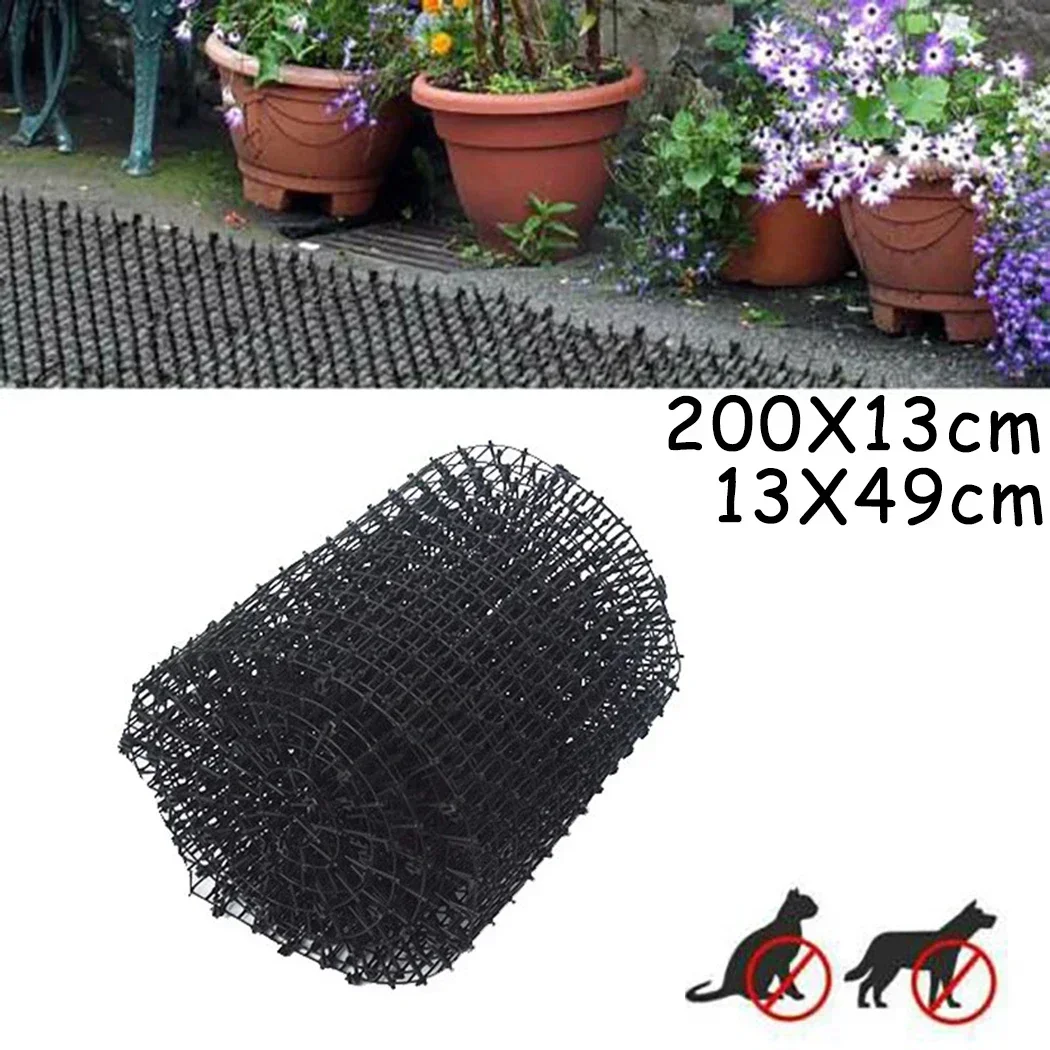 Gardening Anti Cat Network Scat Mats Trees Skewer Prickle Strips Spikes And Dog Proof Mesh-Fence 1x 200x30x 1.8cm