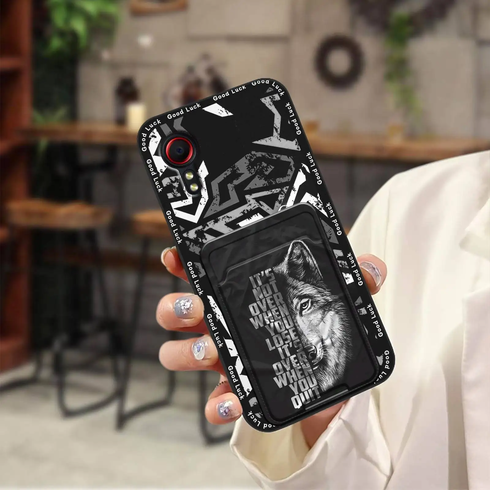 Card bag Anti-knock Phone Case For Samsung Galaxy Xcover5/SM-G525F Waterproof Cover Full wrap Silicone Fashion Design 4