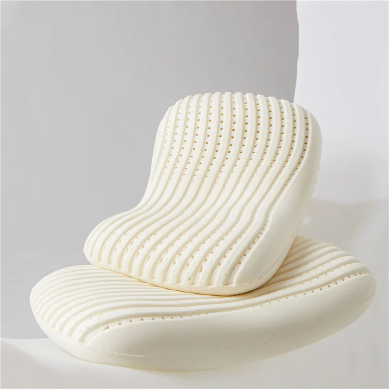 Dreamreal Latex Pillow with Cover 3D SPA Orthopedic Massage Pillow for Neck Pain Protect Vertebrae Health Care Slow Rebound 3