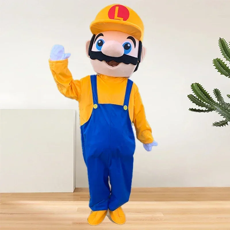thumbnail image 1 of Disfraz de muñeco de dibujos animados de Super Mario de Disney, muñeco personalizado para caminar, jugar en vivo, promoción de eventos, accesorios, mascota títere, 1 of 5