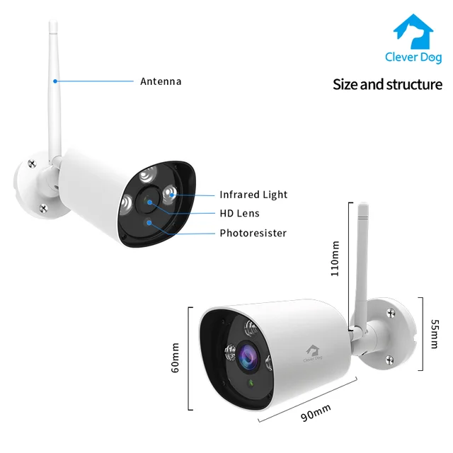 1080p outdoor Wireless WIFI Audio Night Vision Baby Pet Monitor Camera Wifi Tuya Smart Home Surveillance 1080p outdoor Wireless WIFI Audio Night Vision Baby & Pet Monitor Camera Wifi Tuya Smart Home Surveillance IP Camera system