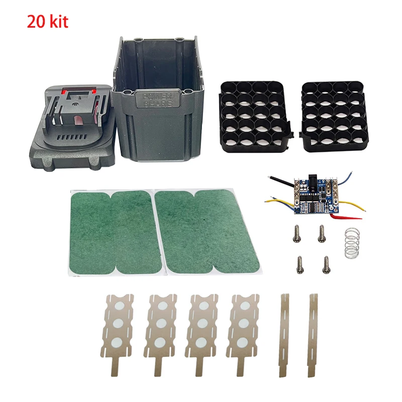 Boîtier Pour Batterie LiFePO4 12V 12Ah - Support 4x4 Cellules 18650 Avec Bandes De Nickel