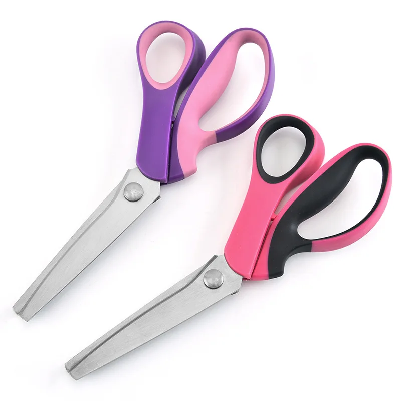 Chisel Pinking Shears Cloth Cutting Tailor Zigzag Scissors Fabrics for  Sewing Clothes Zig Zag Leather Stationery Cutter Paper - AliExpress