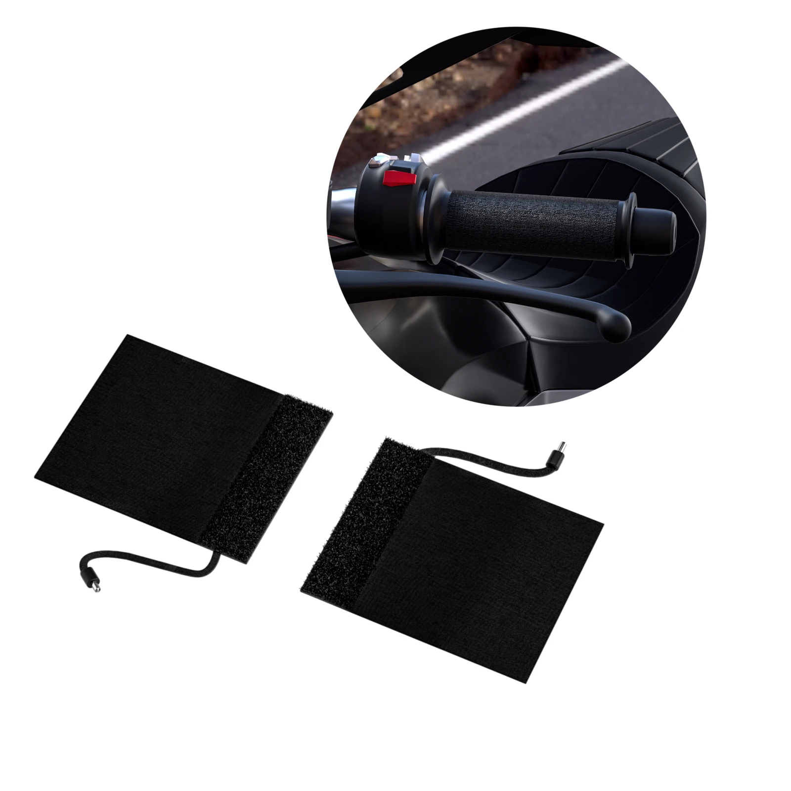 

1 set 12V Third Gear Electric Heatting Motorcycle Grip Cover Pad For All Size of Motorcycle / ATV Handleba
