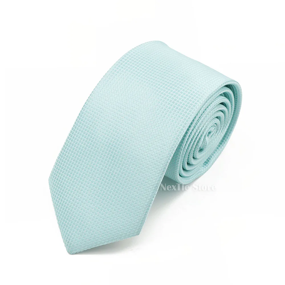 Klassische Herren- und Damen-Krawatte, einfarbig, 6 cm, Polyester, Hochzeitskrawatte, formelle Business-Krawatte, einfache Accessoires, Geschenk – Detail 11