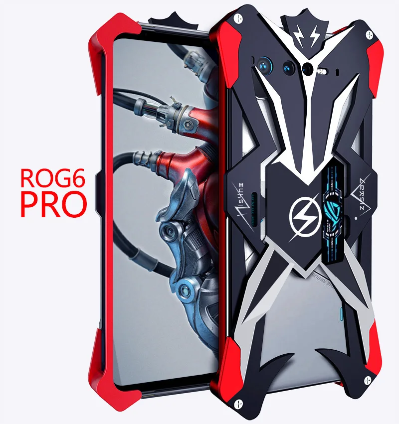 Originale Zimon Metal Luxury New Thor Heavy Duty Armor Custodia In Alluminio Per Telefono Asus Rog 6 Rog6 Pro 6D Ultimate Cover